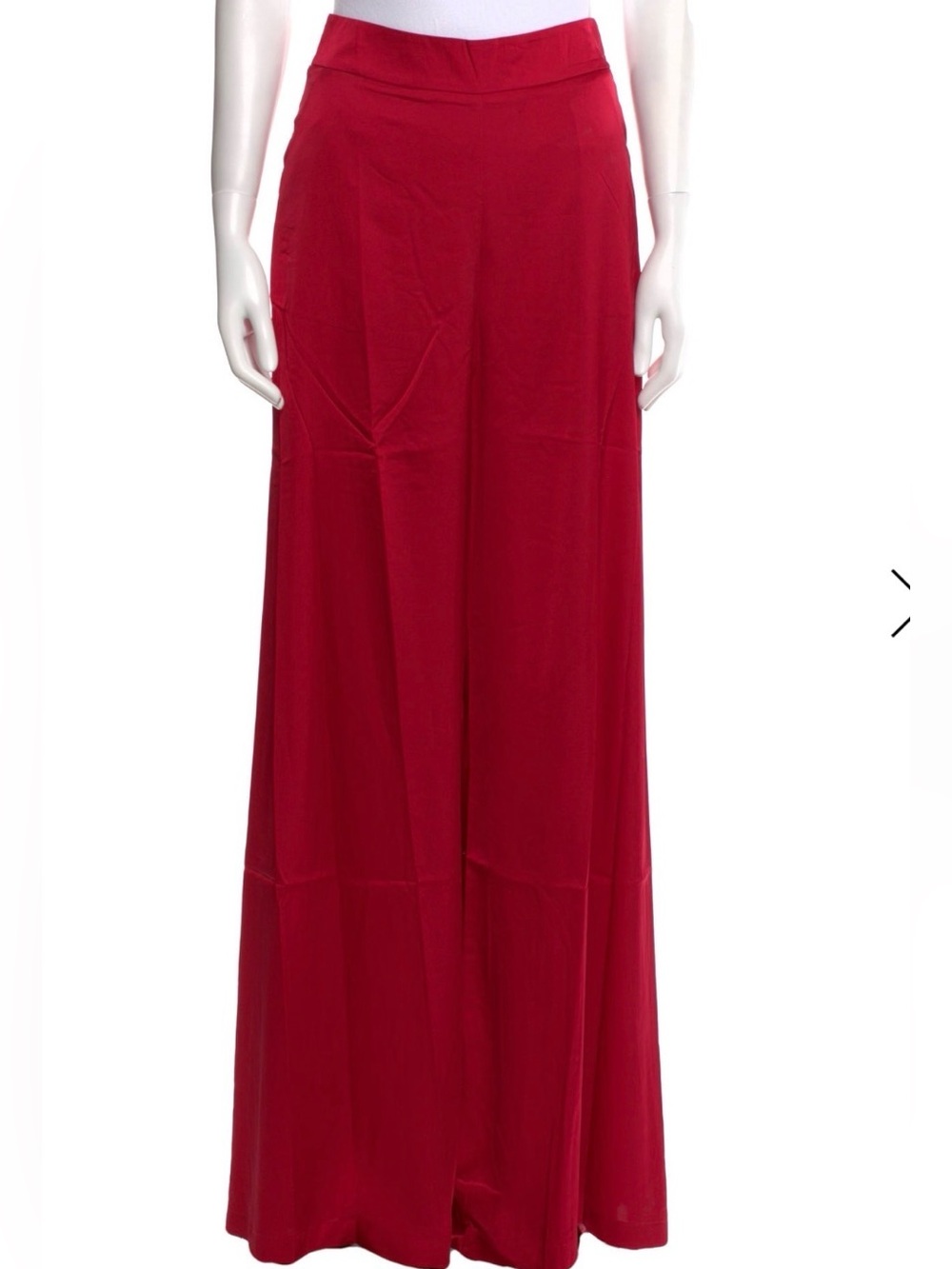 Andrea Iyamah Red Wide-Leg Pant